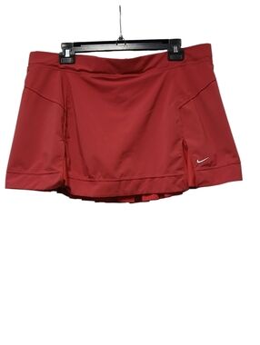 Nike Women's Fit Dry Pleated Pinkish/Red Skort-Size XL